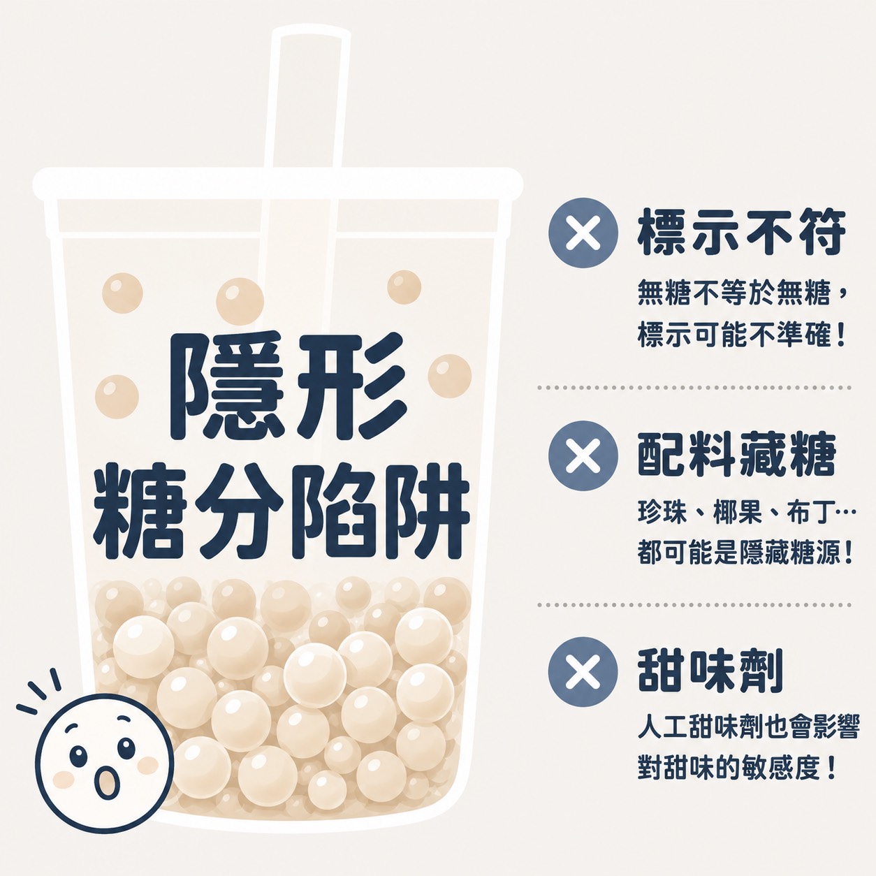 手搖飲隱形糖來源包含配料與甜味劑