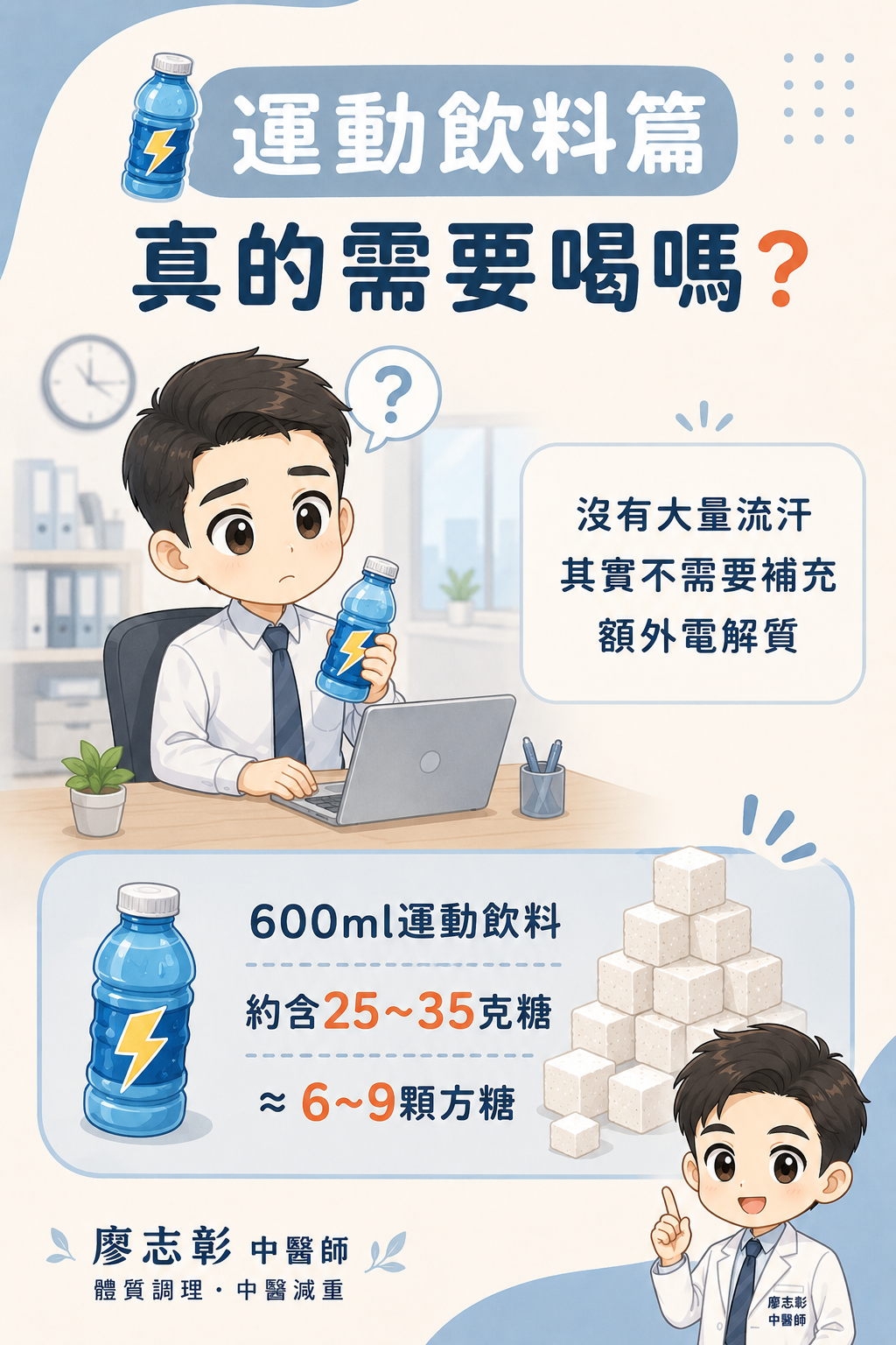 運動飲料不是日常活動都需要補充